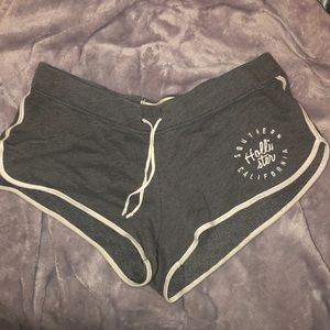 Super short HOLLISTER cotton lounge shorts